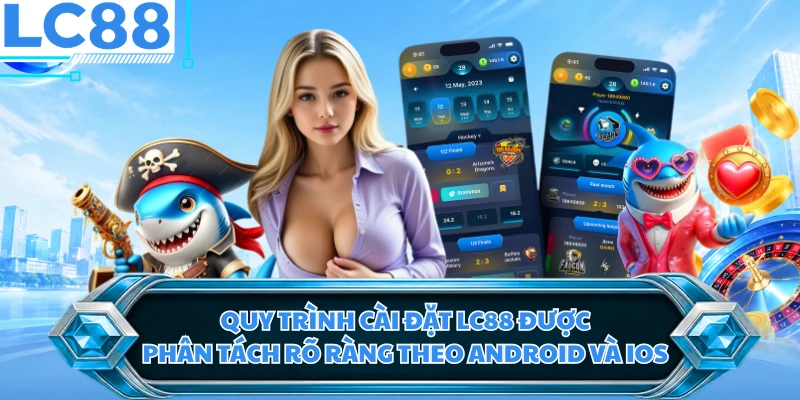 Quy trình cài đặt LC88 được phân tách rõ ràng theo Android và iOS